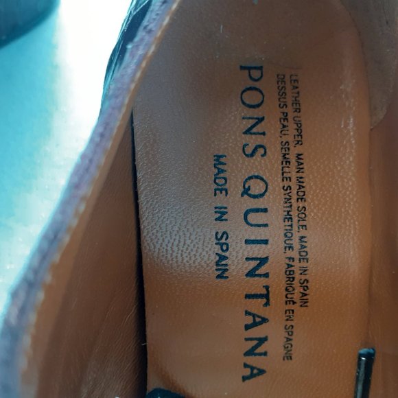 Polished Croc-Leather Lace up Studded Oxford Pumps in Aged Burgundy color 38/7.5 - Picture 3 of 7